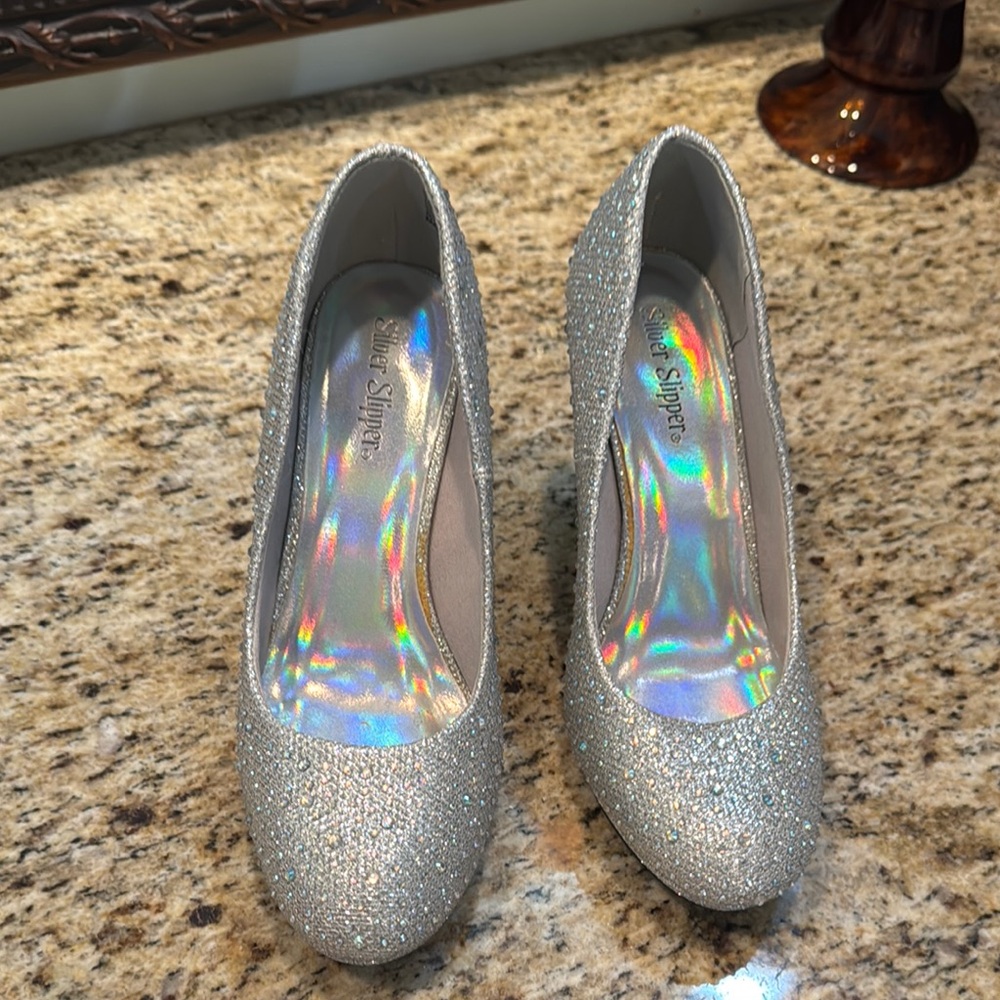 Silver Sparkle Women's Shoes